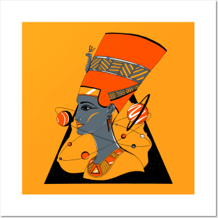 Orangrey Nefertiti and The Stars Posters and Art